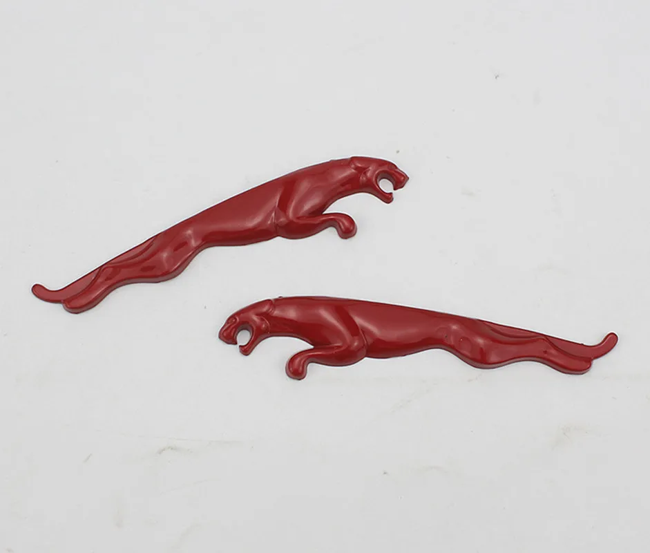 1 Pair Car Styling Metal Leopard Logo Emblem body Side Fender Sticker Auto Badge Decal for Jaguar XE XF XJ XJR XFR XJS XJL | Автомобили и