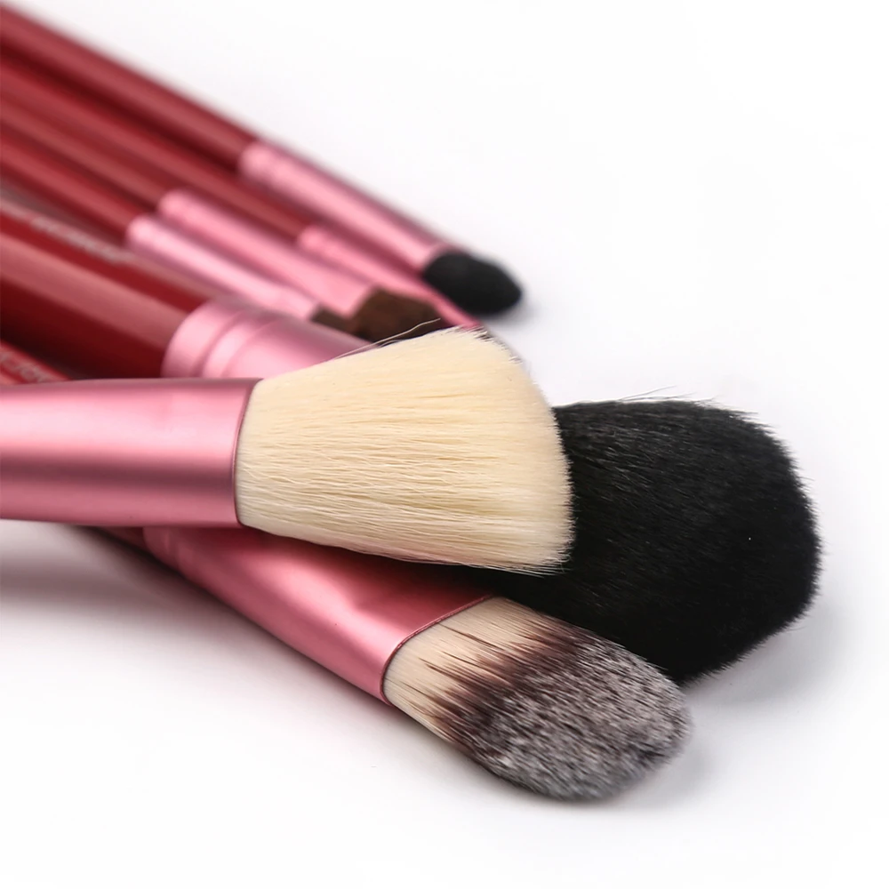 

Zoreya Powder Brush Set Makeup Brushes 12pcs Natural Goat Hair Women Professional Cosmetic Tool Make Up Holder Animal Wool