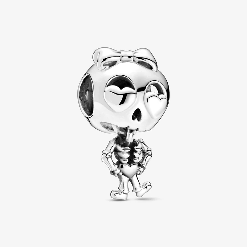 Подлинные шармы бусины для девочек скелетов Новое поступление 2020 подходят