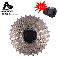 anrancee cassette bike bicycle flywheel 8 9 speed sprocket for mtb road bike 28323640424650t cassette bicycle accessories