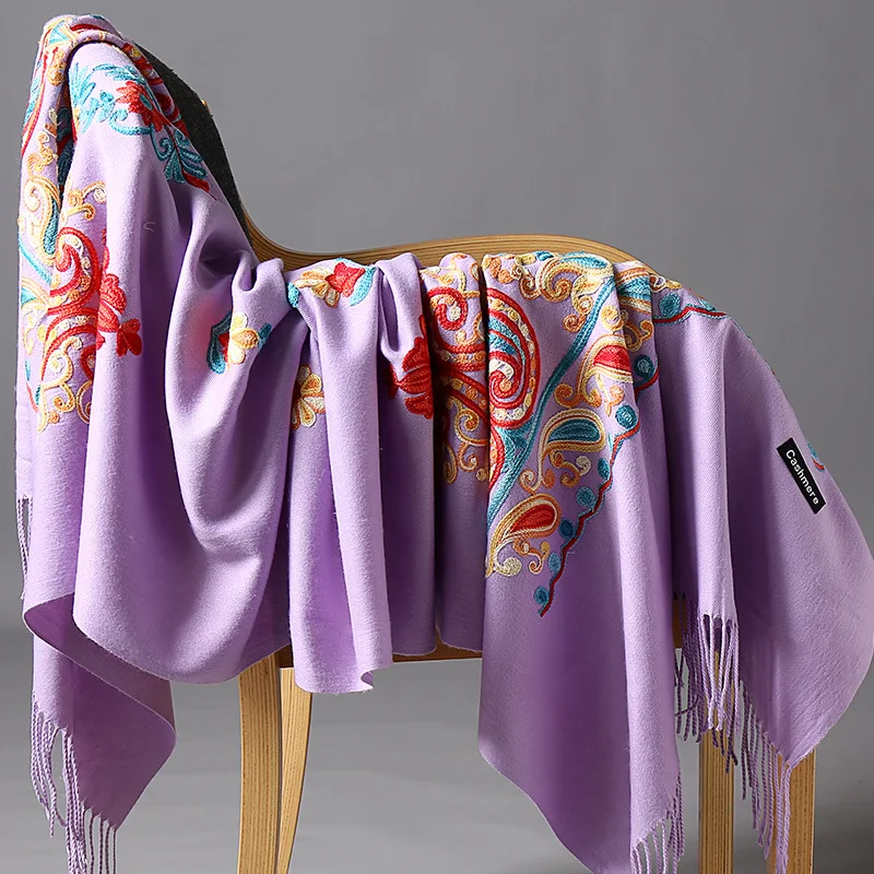 Брендовый популярный новый женский Национальный Шарф дамская модная осенняя и