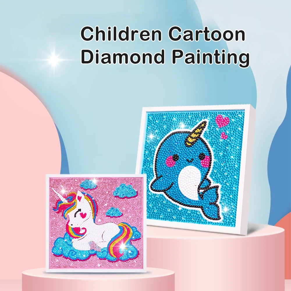 

Diamond Art for Kids Small and Easy 5D Diamond Art Painting Kit Crystal Gems Embroidery for Girls Boys Beginners Art Crafts