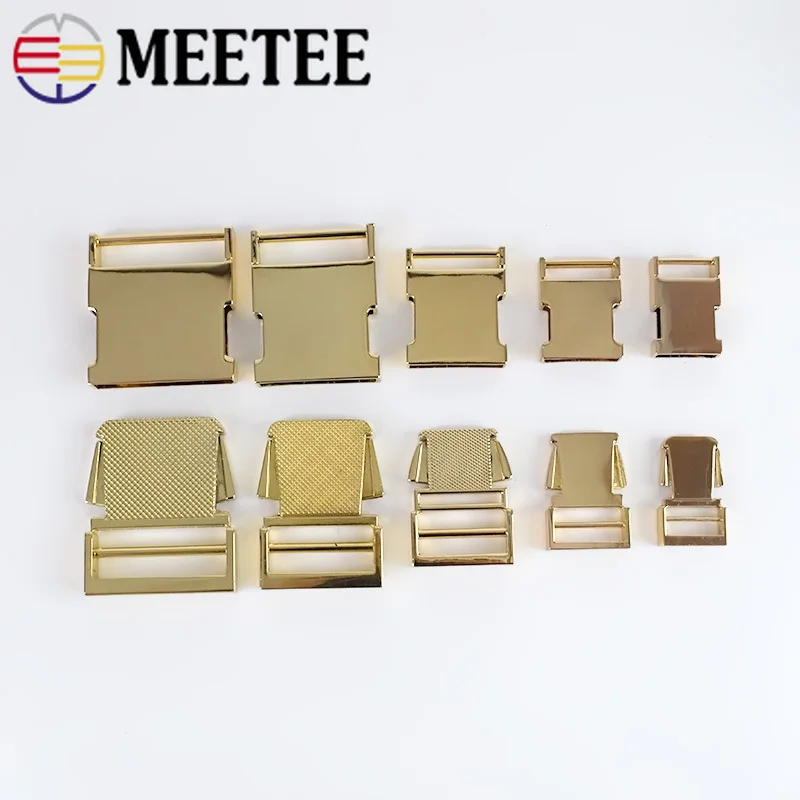 Металлический ремешок Meetee 14/19/25/32/38 мм быстросъемная Боковая Пряжка детали зажима