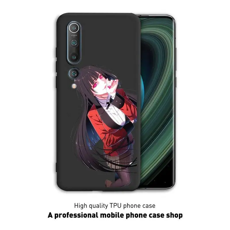 

Japanese Anime Kakegurui Jabami Yumeko Phone Case Black Cover For Xiaomi 6X 8 8Lite 9T 10 10Lite Note 8 8T 9Pro 9Promax Cases