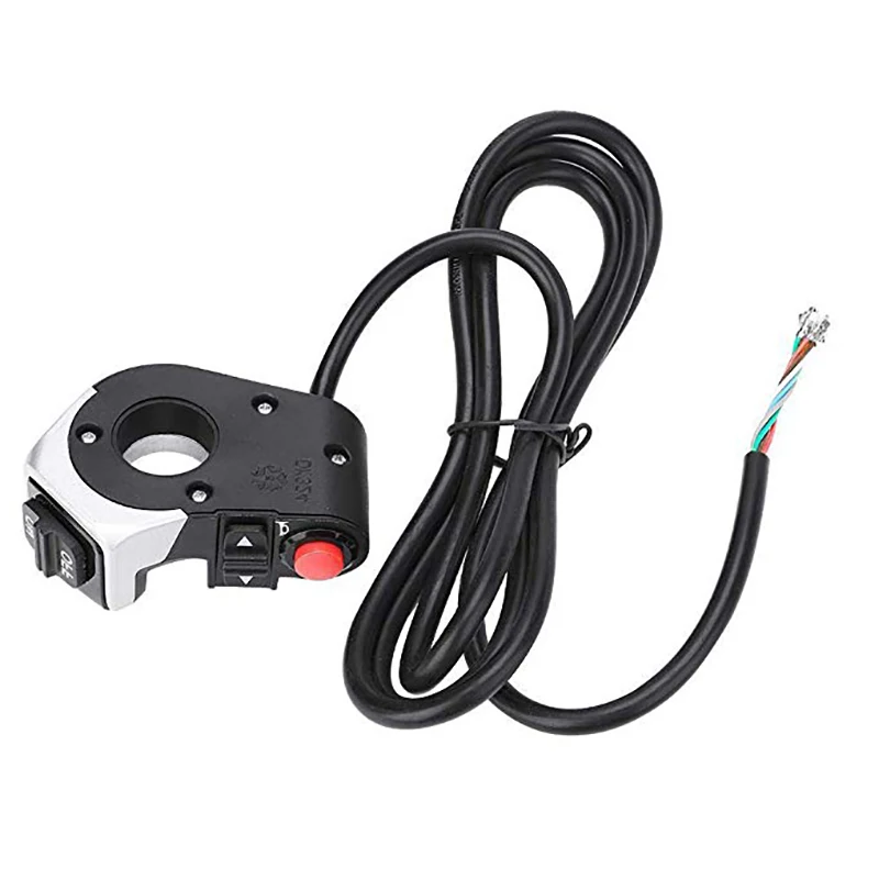 3in1 Electric Horn Switch Button Turn Signal Bicycle Light with Cable E-Bike Bell Front Lamp MTB Bike Accessories | Спорт и