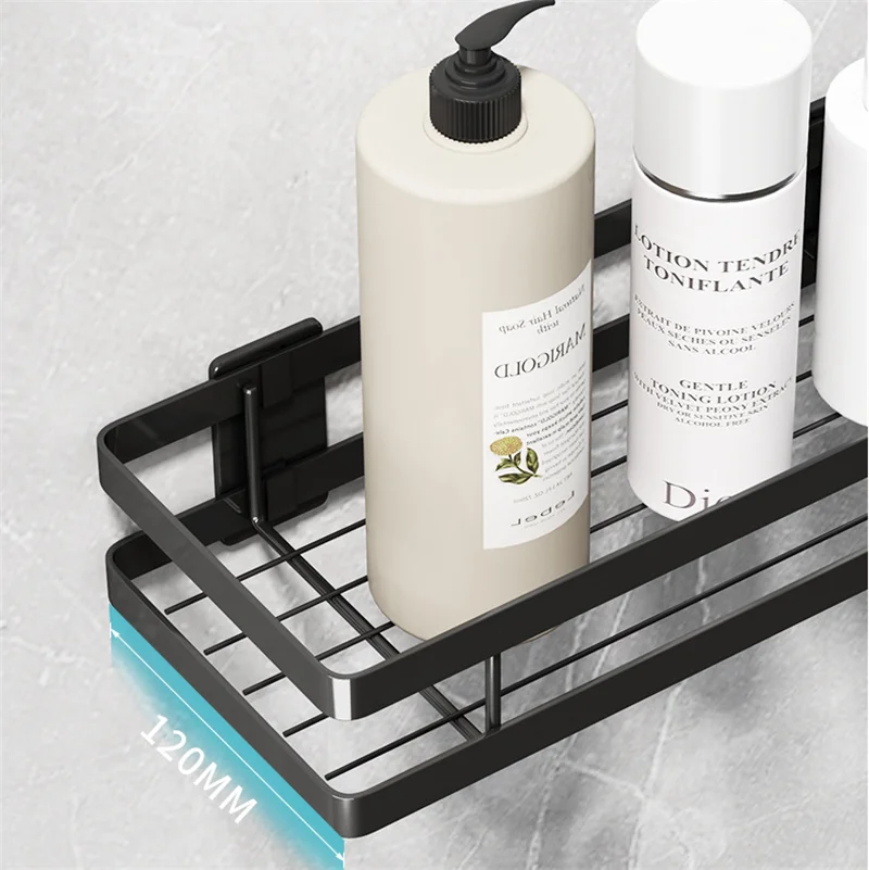 Bathroom Shelf Storage Holder SUS 304 Bath Shower Black Shampoo Basket Corner shelf | Обустройство дома