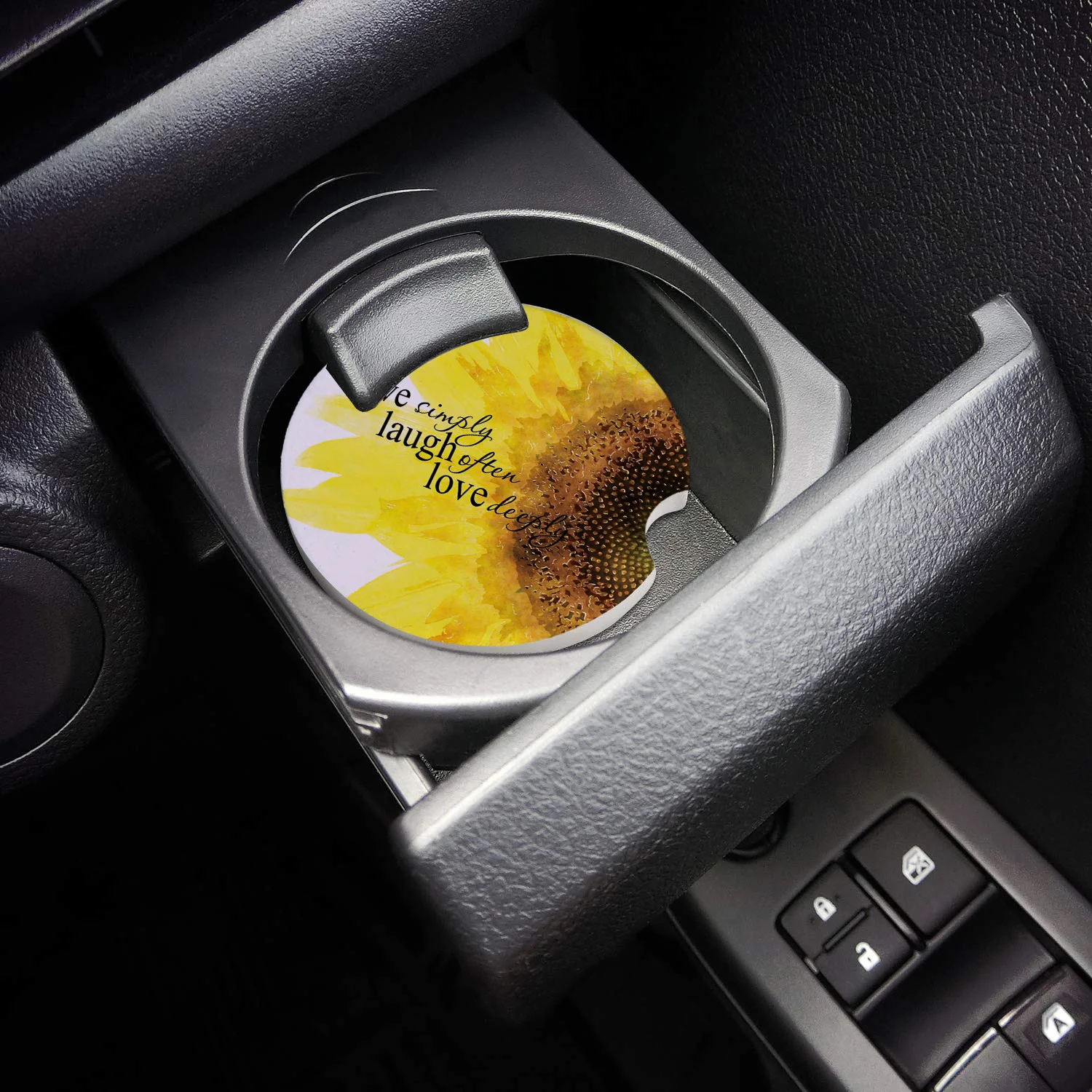 Живой простой смех частая любовь Подсолнухи аксессуары для напитков