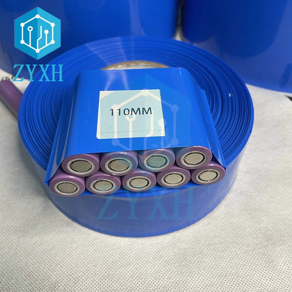 30mm-150mm Width 18650 Lipo Battery PVC Heat Shrink Tube Wrap Cover Shrinkable Tubing Lithium Case Cable Sleeve Insulation |