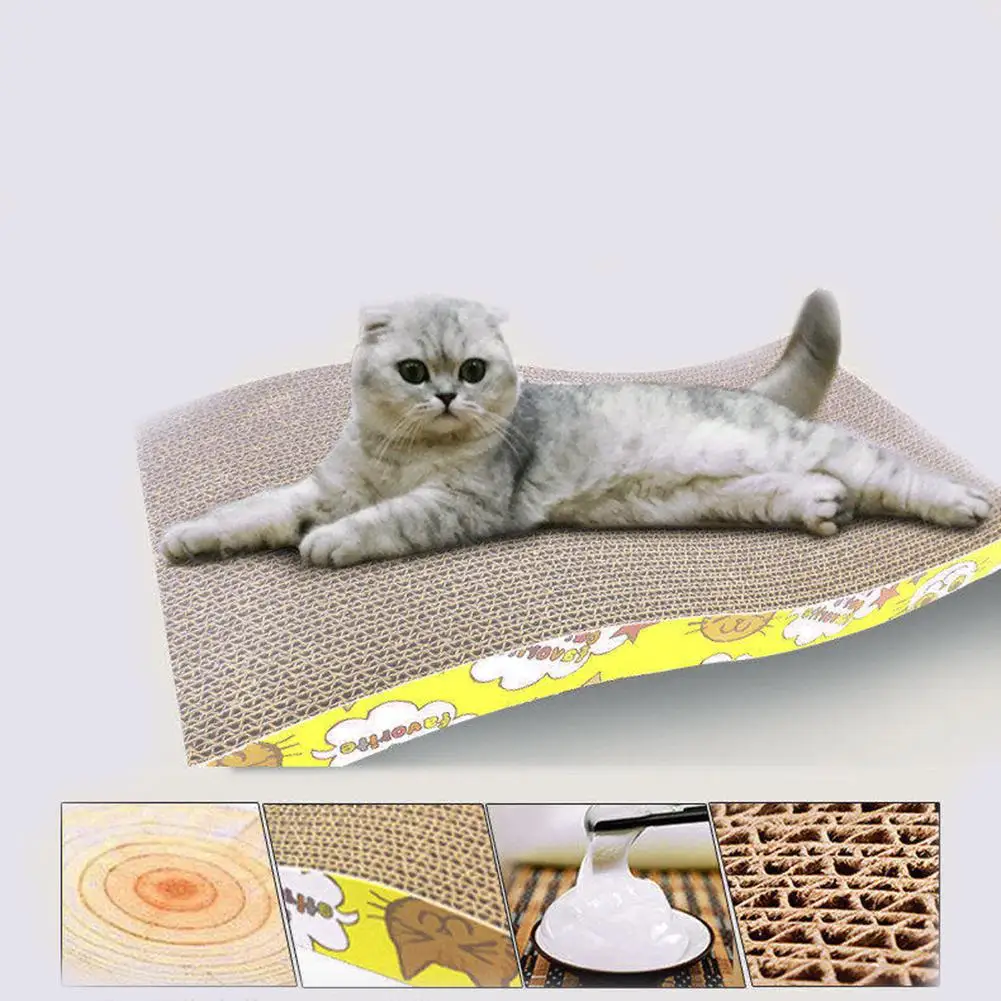 Кошачьи игрушки кошачья Когтеточка S-образная гофрированная бумага С Кошачьей