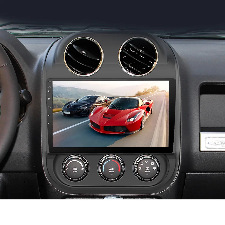 Eunavi 9 дюймов 2 Din автомобильное радио GPS Navi Стерео для JEEP Compass Патриот 2007-2016 WIFI Android 10