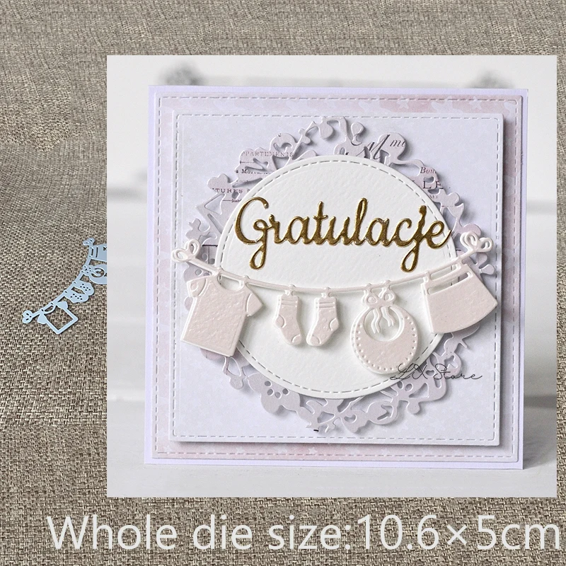 Новый дизайн металлические высечки украшение для детской одежды цепочки