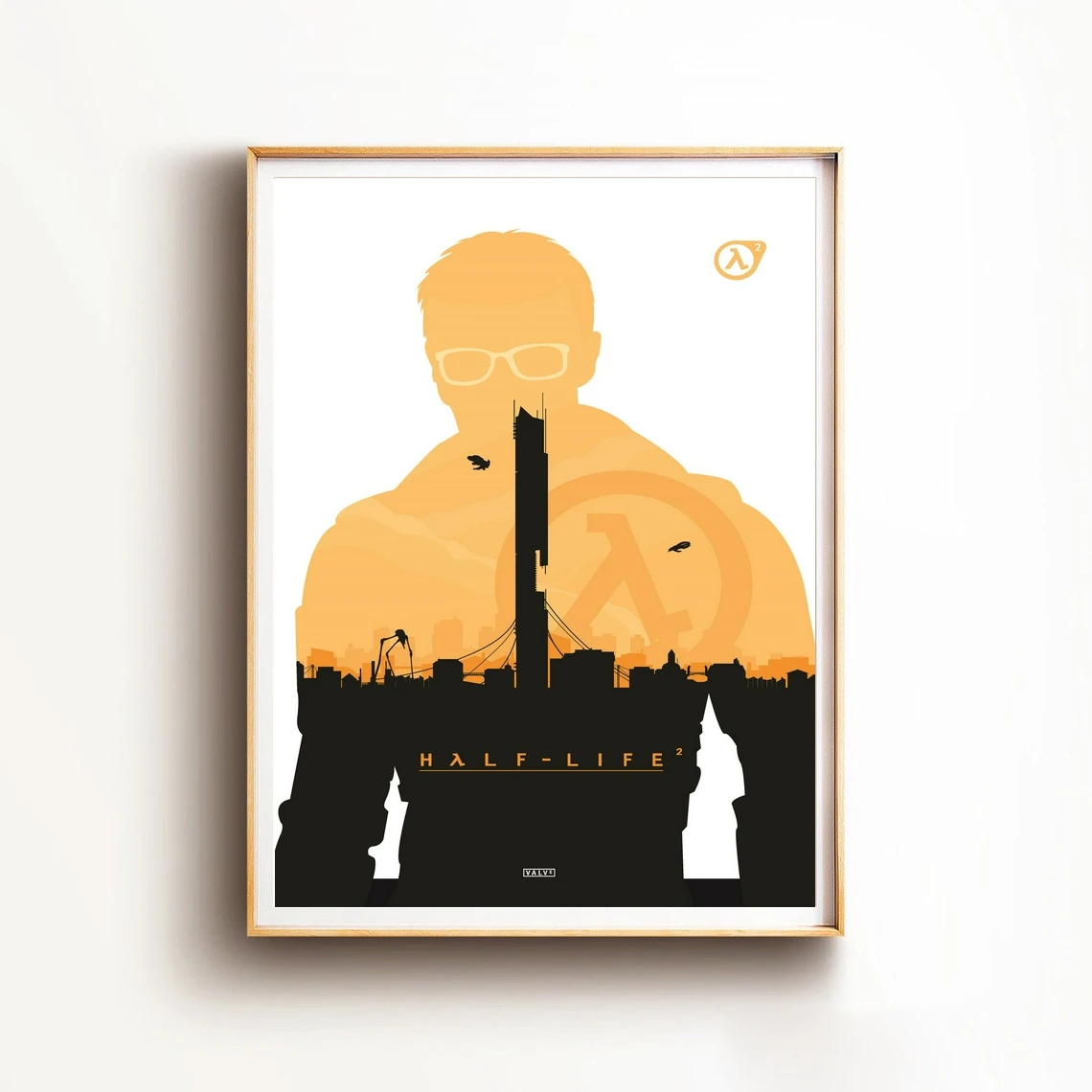 

Half Life 2 Game PosterFirst-person Shooter Fps Video Game Canvas Poster Print Home Decoration Wall Painting, No Frame