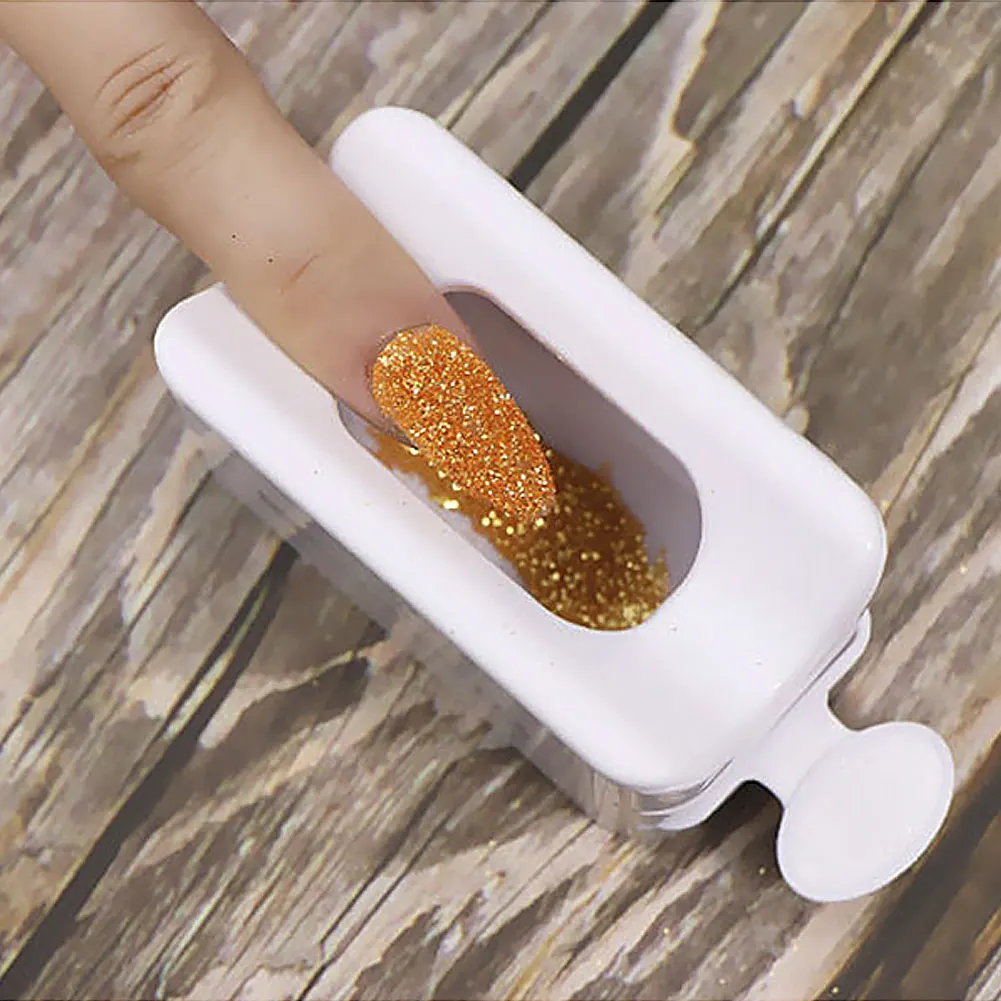 Коробка для пудры ногтей Dip лоток порошка контейнер маникюрных инструментов 1