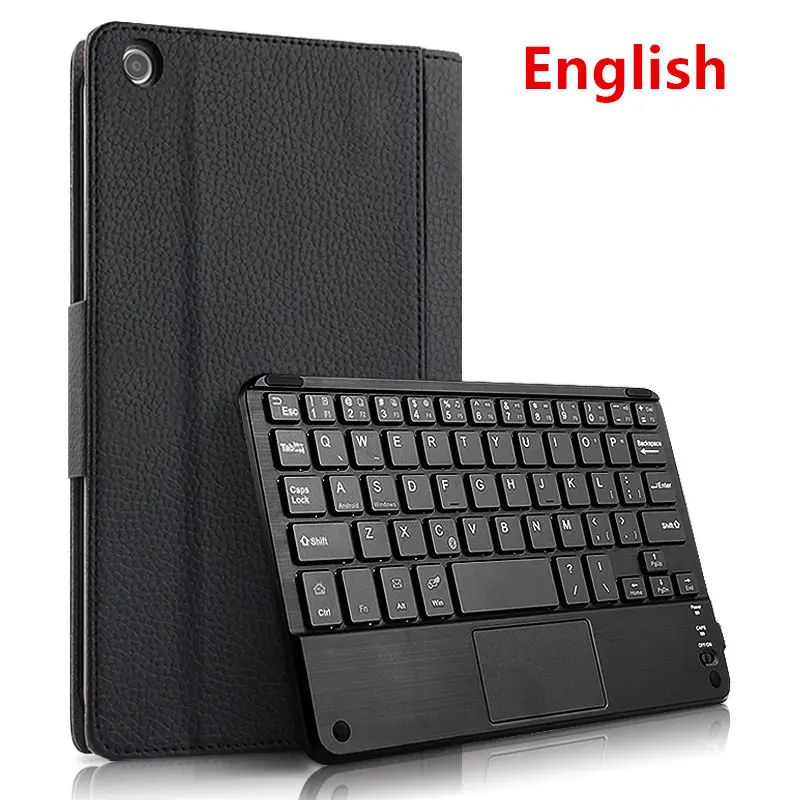 black English Чехол с Bluetooth клавиатурой для huawei Mediapad M3 lite 8,0 Молодежный защитный чехол из ПУ кожи cpn-w09 al00 " чехол для планшета s - Цвет: black English