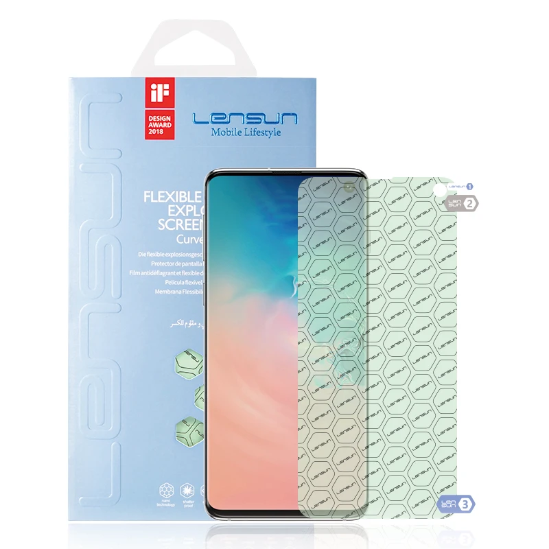 LENSUN самовосстанавливающаяся полноэкранная пленка для Samsung S10 Защитная