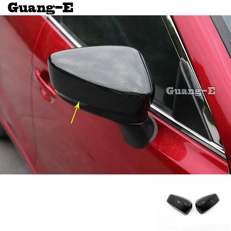 

Для Mazda 2 Demio 2015 2016 2017 2018 2019 автомобиля Стикеры заднего вида боковые зеркала накладка рамка лампы литья Запчасти 2 шт.