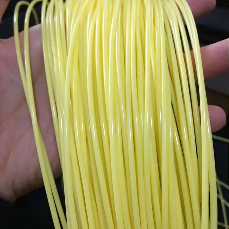 Круглый светильник-желтый Синтетический ротанговый материал PE для вязания