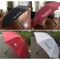 FREE Company logo custom imprinted Fully-Automatic Big Golf Umbrella long handle car umbrella bank gift golf umbrella