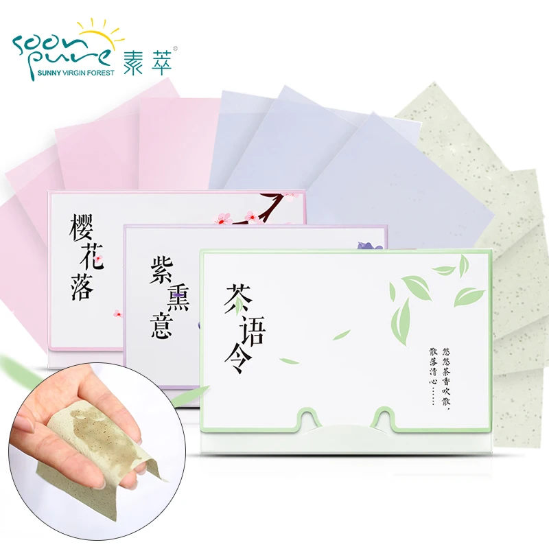 Крем для макияжа soonpure Oil Absorbing Sheets Matcha green tea очищающее средство для лица глубокий уход за лицом очищающее масло контроль лечение акне уход за кожей 3 шт