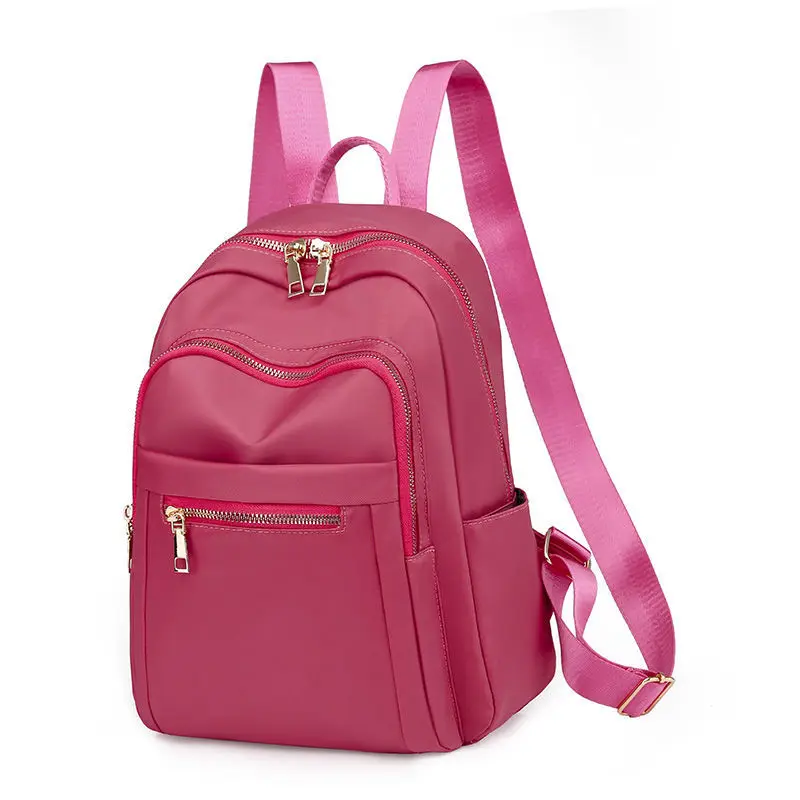 

Waterproof Nylon Backpack 2021 Fashionable versatile large capacity bag anti-theft lady backpack Oxford fabric travel casual bag