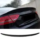 ABS задний спойлер крышки багажника глянцевый черный подходит для Audi A5S5 B8B8.5 Sportback 2008-2016 универсальное крыло