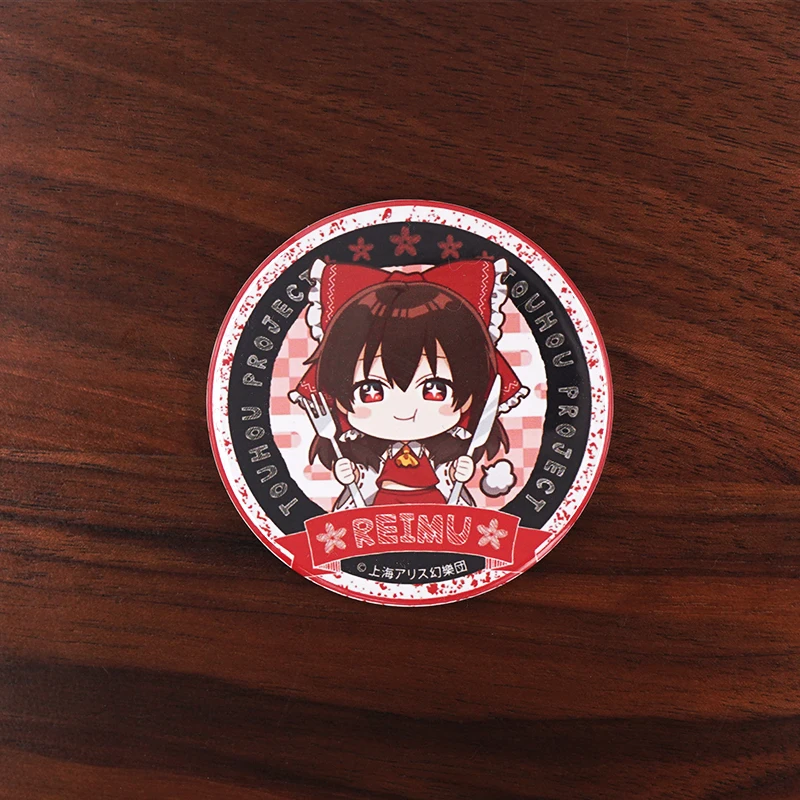 TouHou Проект Аниме металлический значок Reimu Marisa Remilia Flandre Sakuya милый проект Tōhō