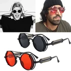 Солнцезащитные очки унисекс, круглые, винтажные, в готическом стиле, UV400, 2021