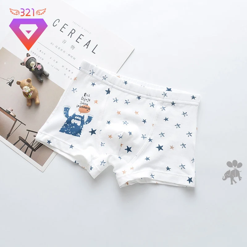 5 шт./партия нижнее белье для маленьких мальчиков с рисунком ракета детские трусы