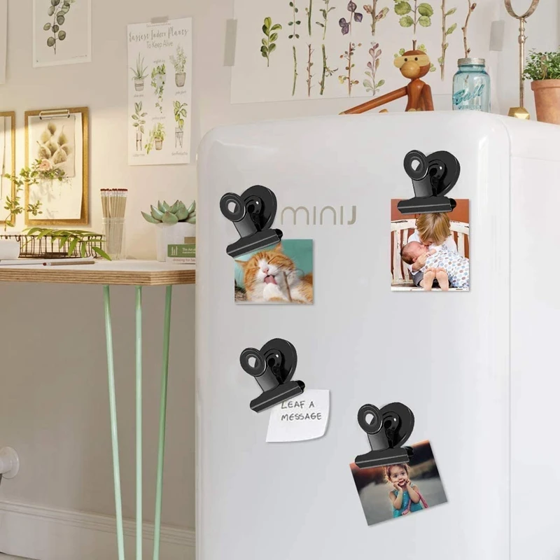 20Pcs Fridge Magnetic Clips Scratch-Free Refrigerator Magnet Binder Paper Clamps Whiteboard Magnets | Канцтовары для офиса и