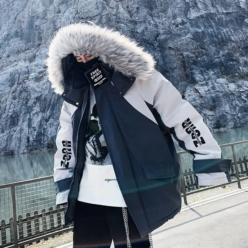 Мужская теплая парка с капюшоном Privathinker повседневная утепленная оверсайз на