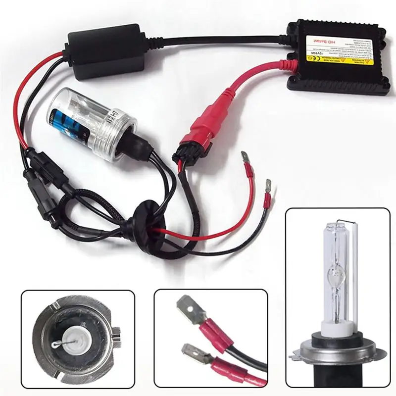 1 комплект H7 55W Xenon HID Kit металлическая керамическая Базовая ксеноновая лампа 6000K