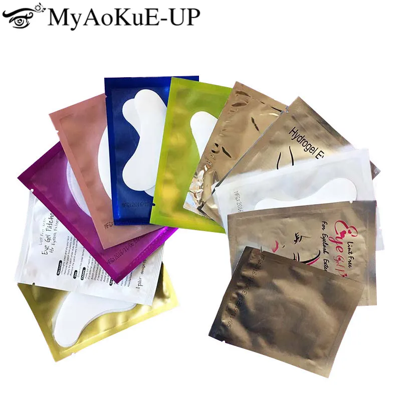 

Mix Colors 500pairs Eyelash Extension Paper Patches Grafted Eye Stickers Eyelash Under Eye Pads Eye Paper Patches Sticker
