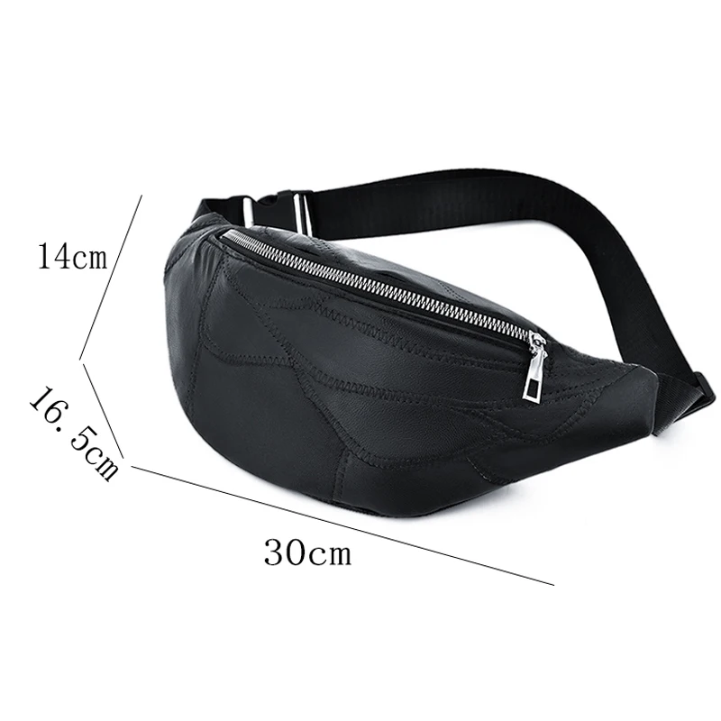 Поясная Сумка из натуральной кожи для женщин забавная Сумочка денег дорожный