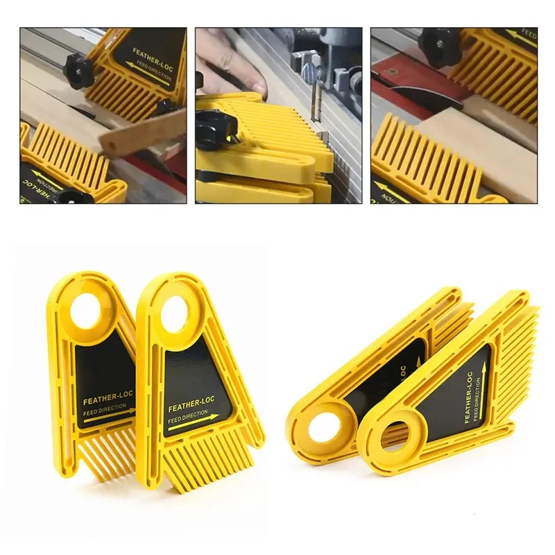 

Upgraded Multi-purpose Double Feather Board Set for Router Table Saws Miter Gauge Slot Woodworking Engraving Machine