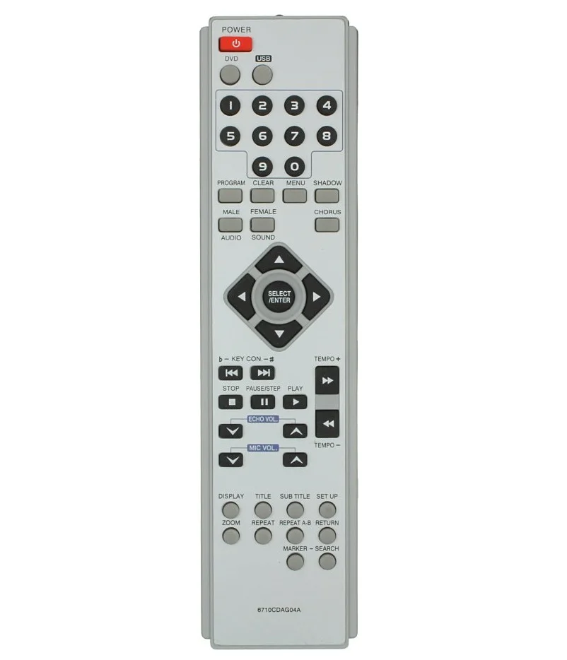 Пульт ДУ для LG 6710CDAG04А AUX DKS 2000 7000Q (с караоке) 7100Q 7100SQ (DKS 7100S) 7500 7500Q 7600Q|Пульты ДУ| |