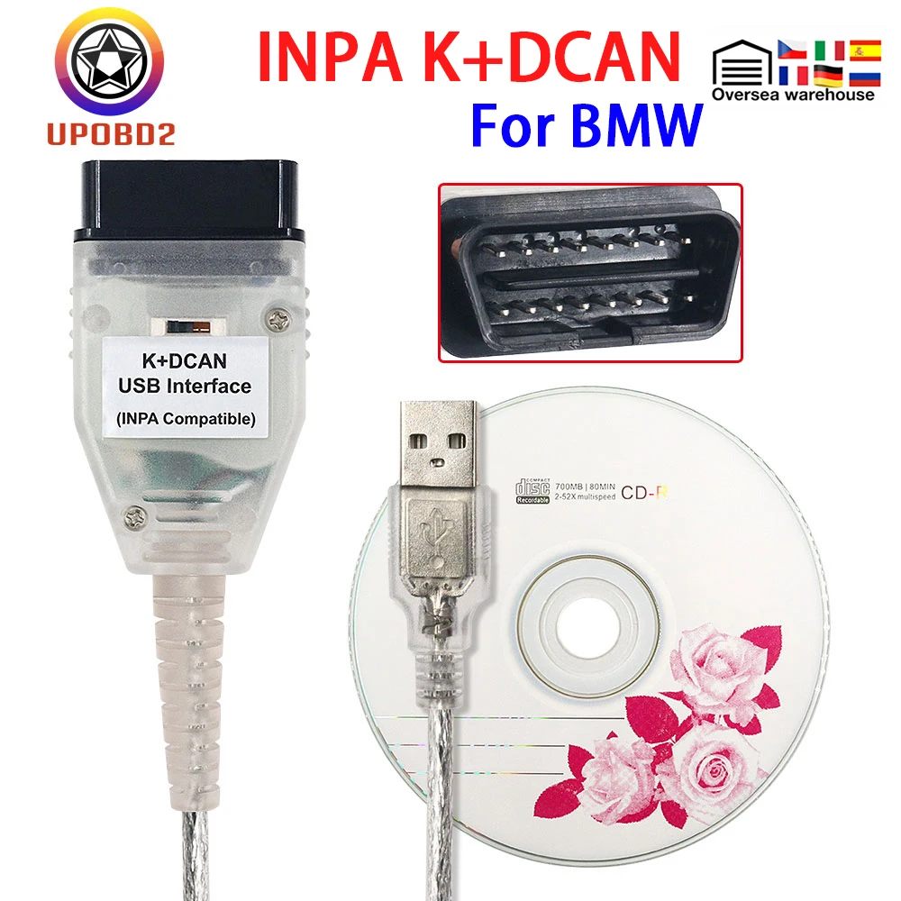 INPA для BMW K DCAN + CAN с переключателем микросхем FT232RL USB интерфейс диагностический