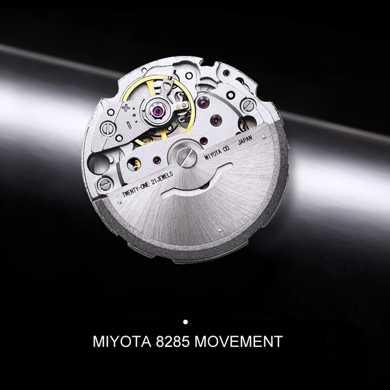 

CADISEN Brand Luxury Sapphire Automatic Watch Men Mechanical Watch MIYOTA 8285 Movement Auto Day Date Stainless Steel Wristwatch