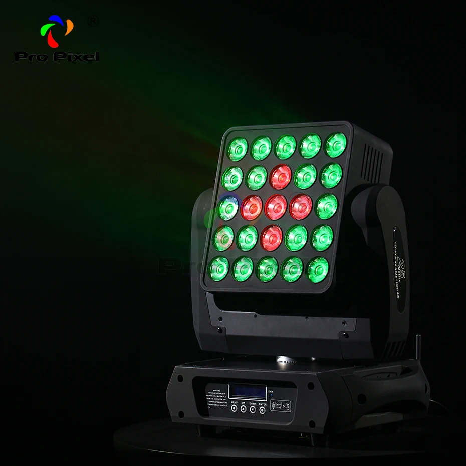 Матричный движущийся светодиодный сценический светильник 25 шт. 12 Вт RGBW 4 в 1 Dmx Dj