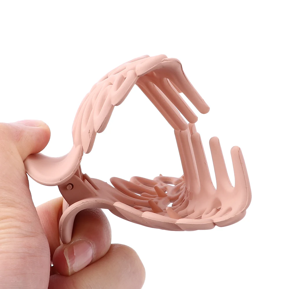 Женские Элегантные Простые Дизайнерские однотонные ажурные черные большие