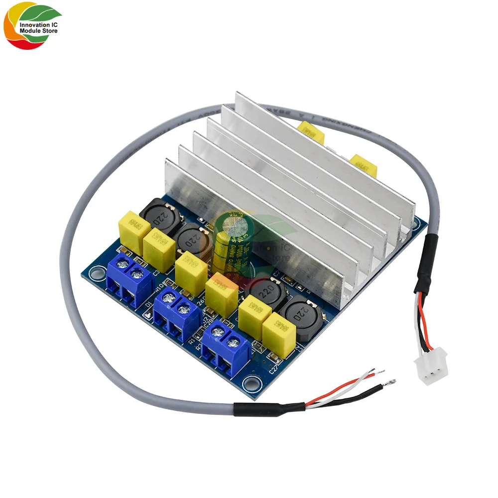 

TDA7492 Digital Power Amplifier Board 2x50W Class D High Power Audio Sound Speaker Amplifier Transceiver Module with Heat Sink