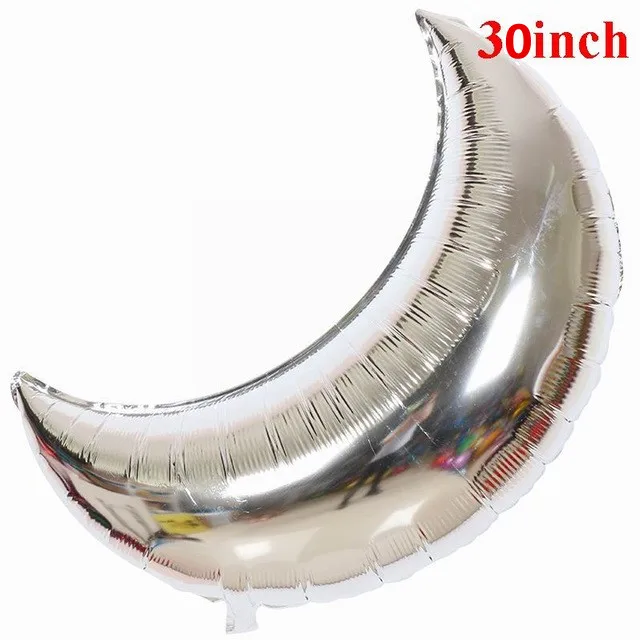 1pcs moon 1 шт. воздушный шар из фольги в космическом космосе для маленьких мальчиков, игрушки с днем рождения и планетой, вечерние украшения для изучения земной тематики - Цвет: 1pcs moon