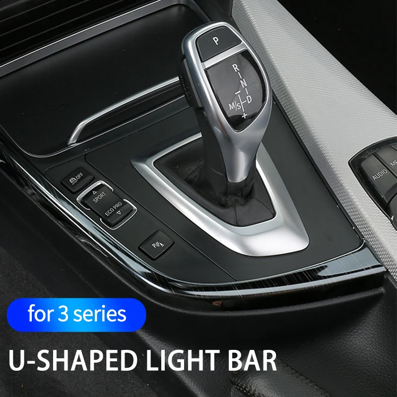 

For BMW 3 Series F30 F31 35 2013-2019 Car Center Console Gear Shift Panel Sticker Cover Interior Decoration Accessories