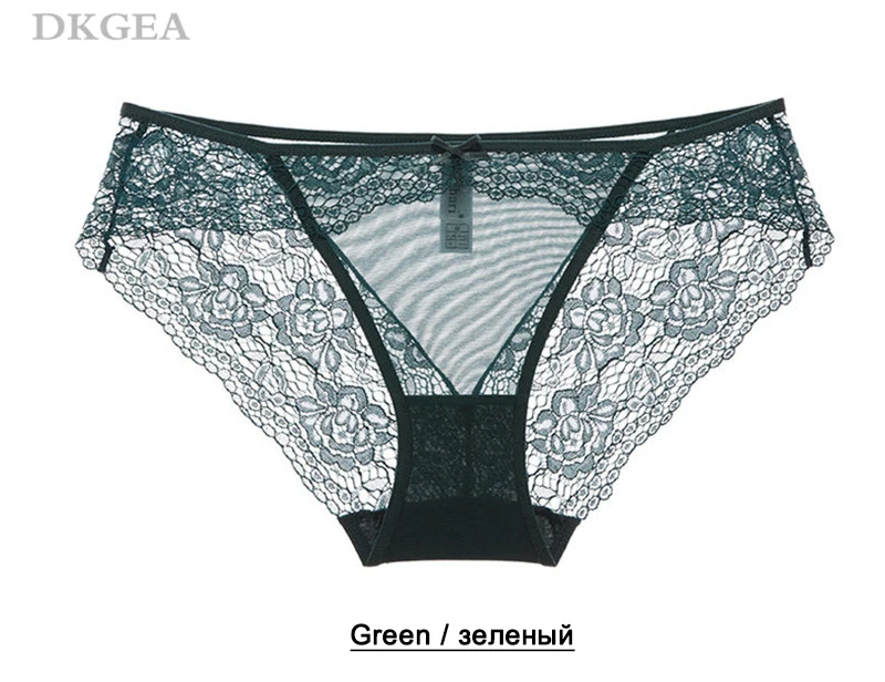 Модные новые зеленые трусики женское нижнее белье кружева размера плюс XL L Мягкие Трусы прозрачные с низкой посадкой сексуальные трусики с вышивкой нижнее белье