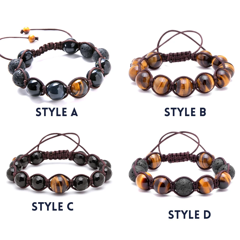 Мужской браслет с бусинами из натурального камня 12 мм|tiger eye bracelet|bead braceletnatural tiger |