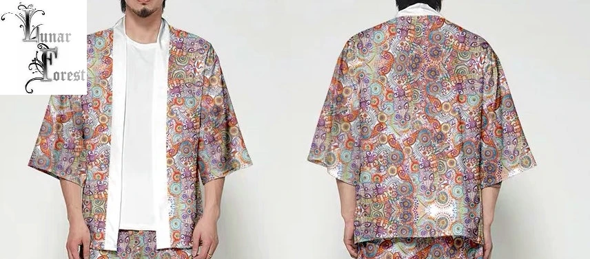 Японское кимоно юката Haori 3D печать Косплей женщин/мужчин мода лето Повседневная крутая короткий рукав
