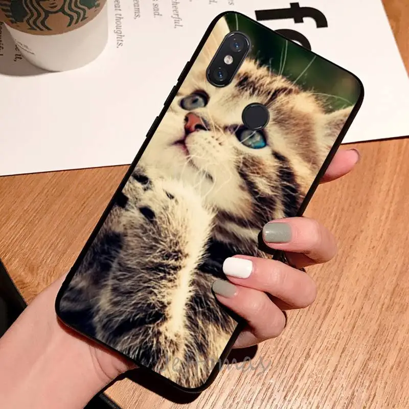 

Lovely cat cute animal Phone Case For Xiaomi Redmi note 7 8 9 t max3 s 10 pro lite coque shell cover funda