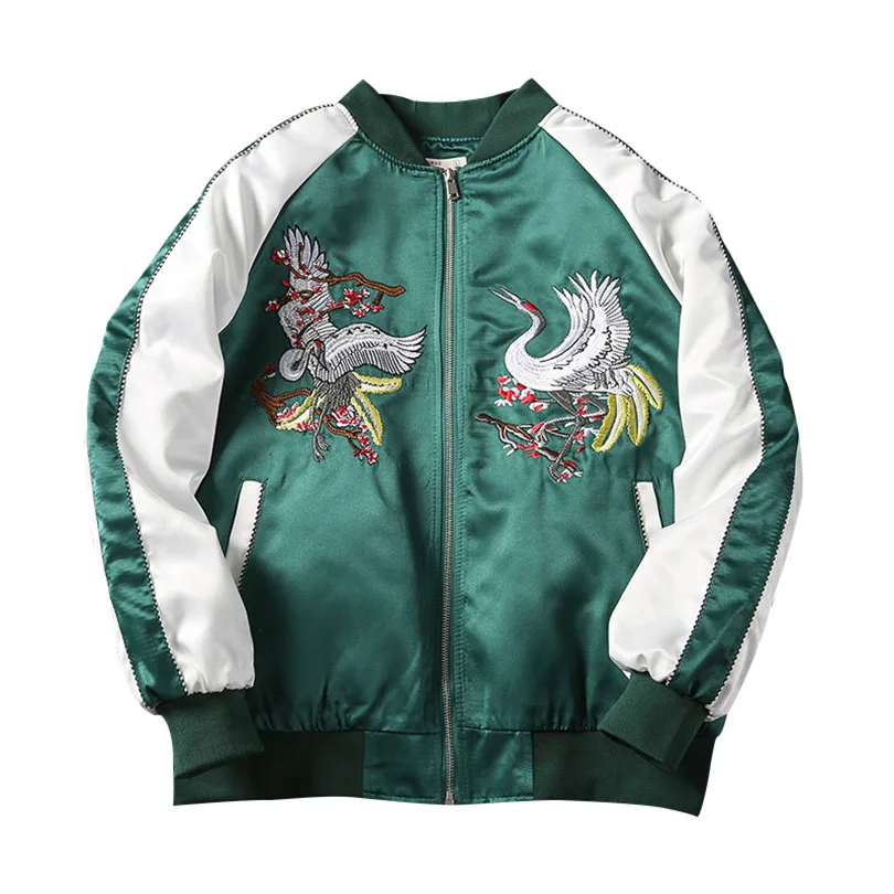 Осень 2021 куртки-бомберы Мужское пальто с вышивкой и длинным рукавом уличная