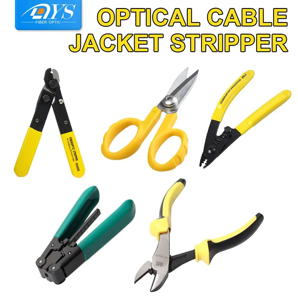 

FTTH Optical Fiber Jacket Stripper Fiber Optic Cable Plier Stripping Electrician Repair Tool