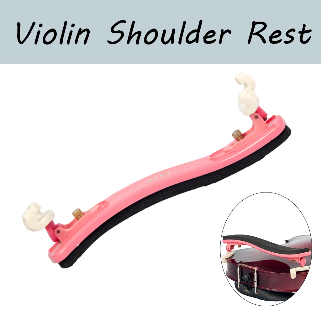 

Violin Shoulder Rest Pink Adjustable For 4/4 Violin Shoulder Rest Plastic