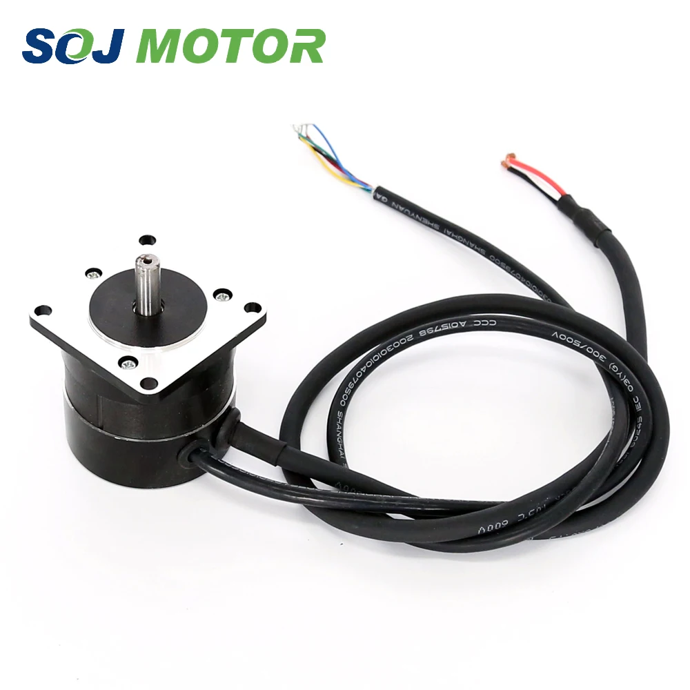 BLDC57mm 24V 17W бесщеточный двигатель постоянного тока 3 фазный 8mm круглый вал 57*57*45mm